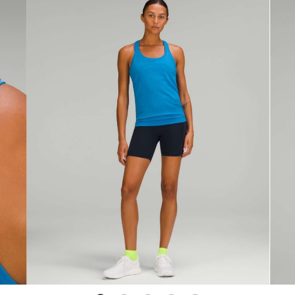 Lululemon Blue Swiftly  Racerback Tank Top Size 6